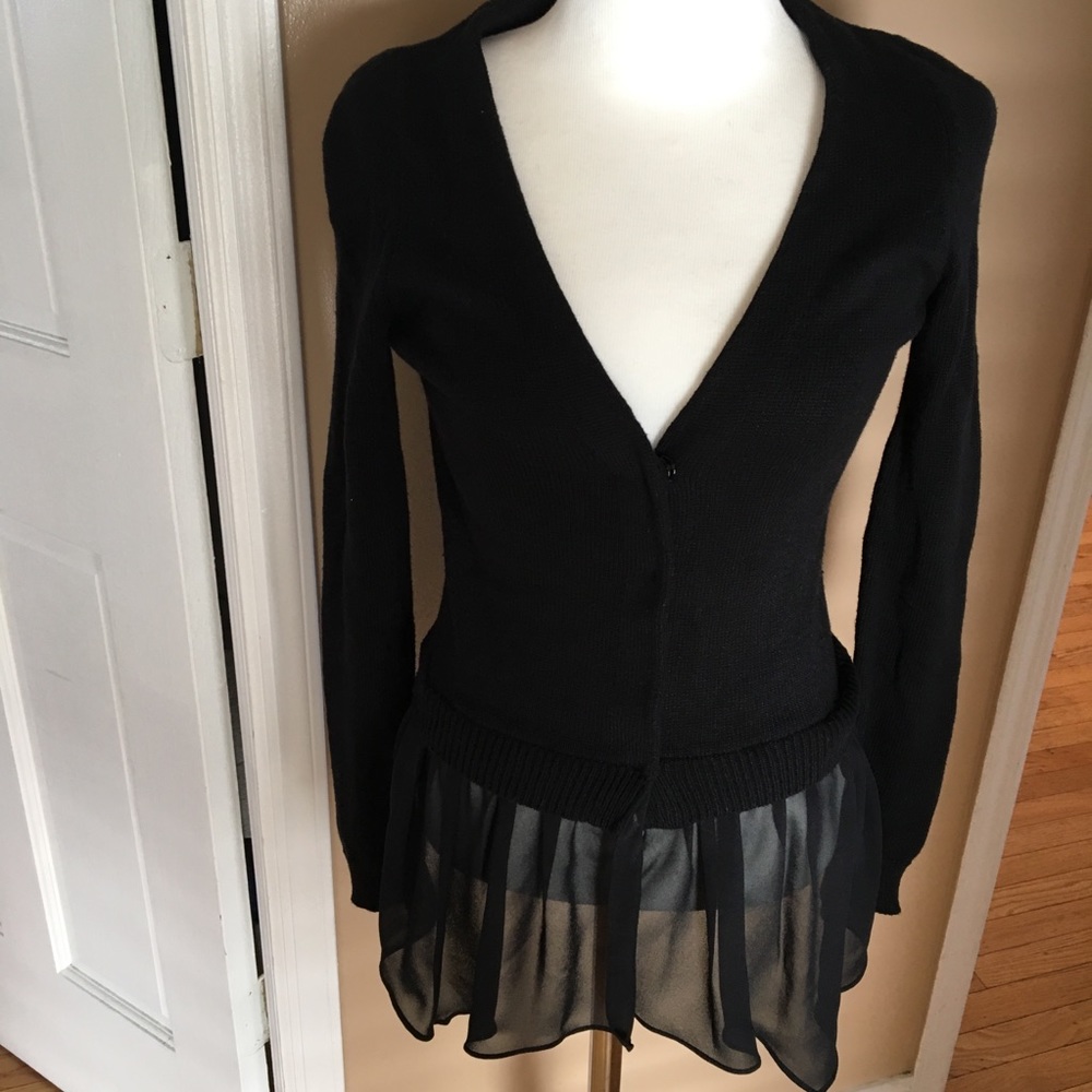 Black cardigan